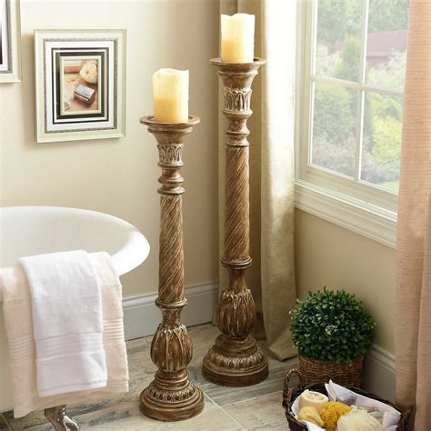 extra large floor standing candle holders.